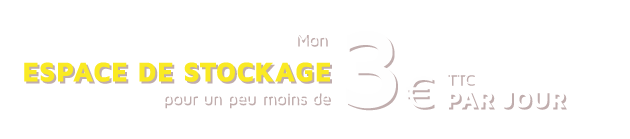 Mon espace de stockage pour moins de 30� par mois